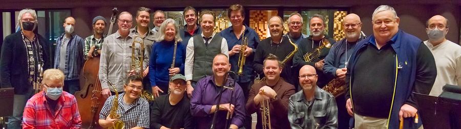 Group portrait of the LMR Jazz Orchestra